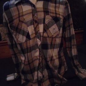 Plaid flannel shirt
